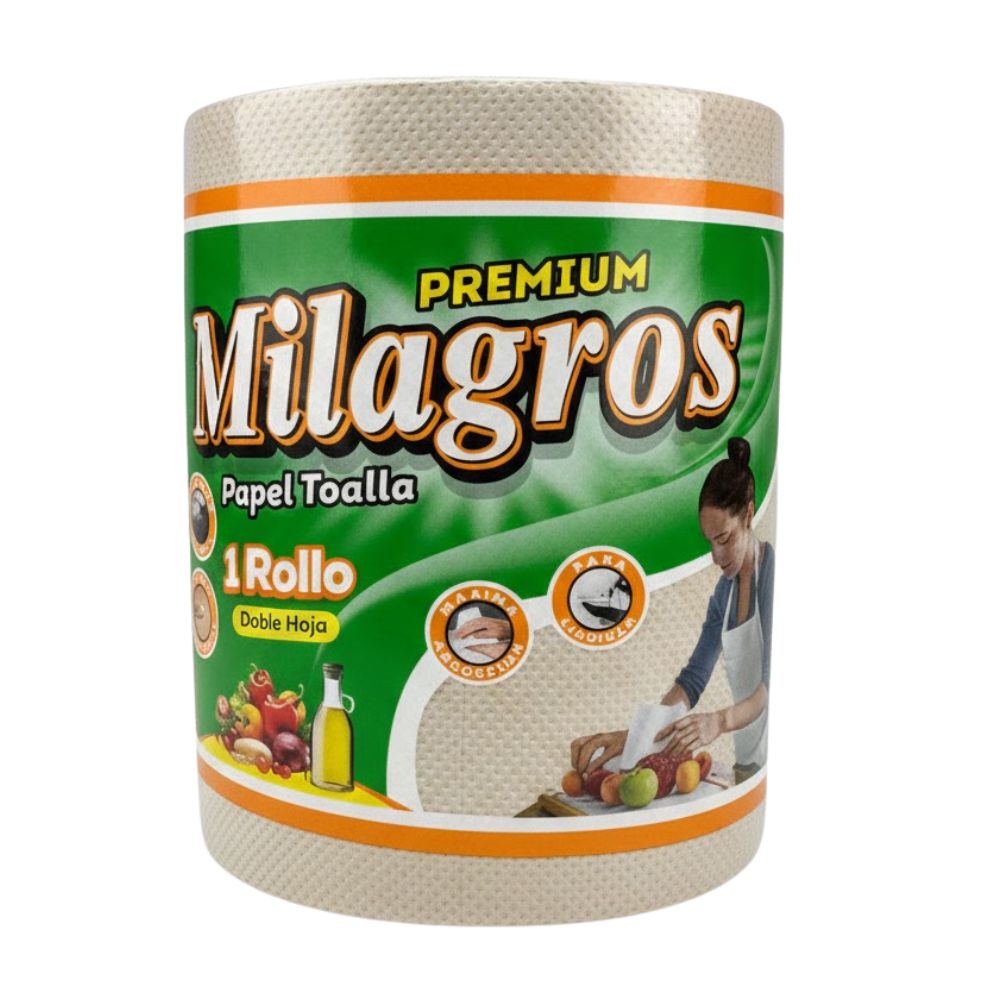 Papel Toalla Milagros Ecológico Premium Doble Hoja