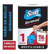 Papel Toalla Reutilizable Scott Duramax Rollo 116 Hojas