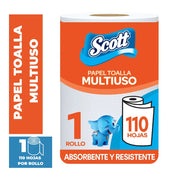 Papel Toalla Scott Multiusos de 110 Hojas