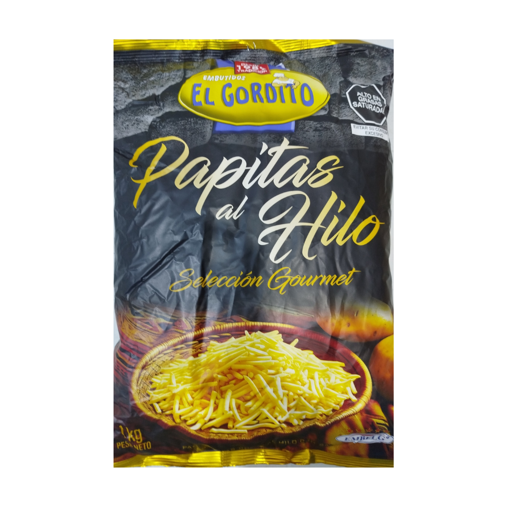 Papitas al Hilo El Gordito Bolsa 1kg