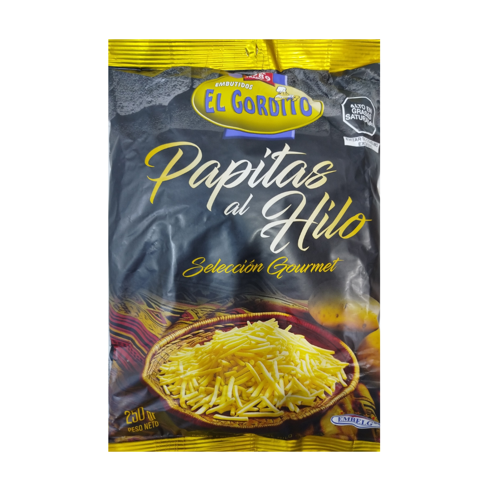 Papitas al Hilo El Gordito Bolsa 250gr
