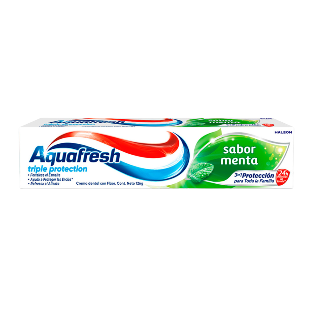 Pasta Dental Aquafresh Triple Protección Sabor Menta 126gr