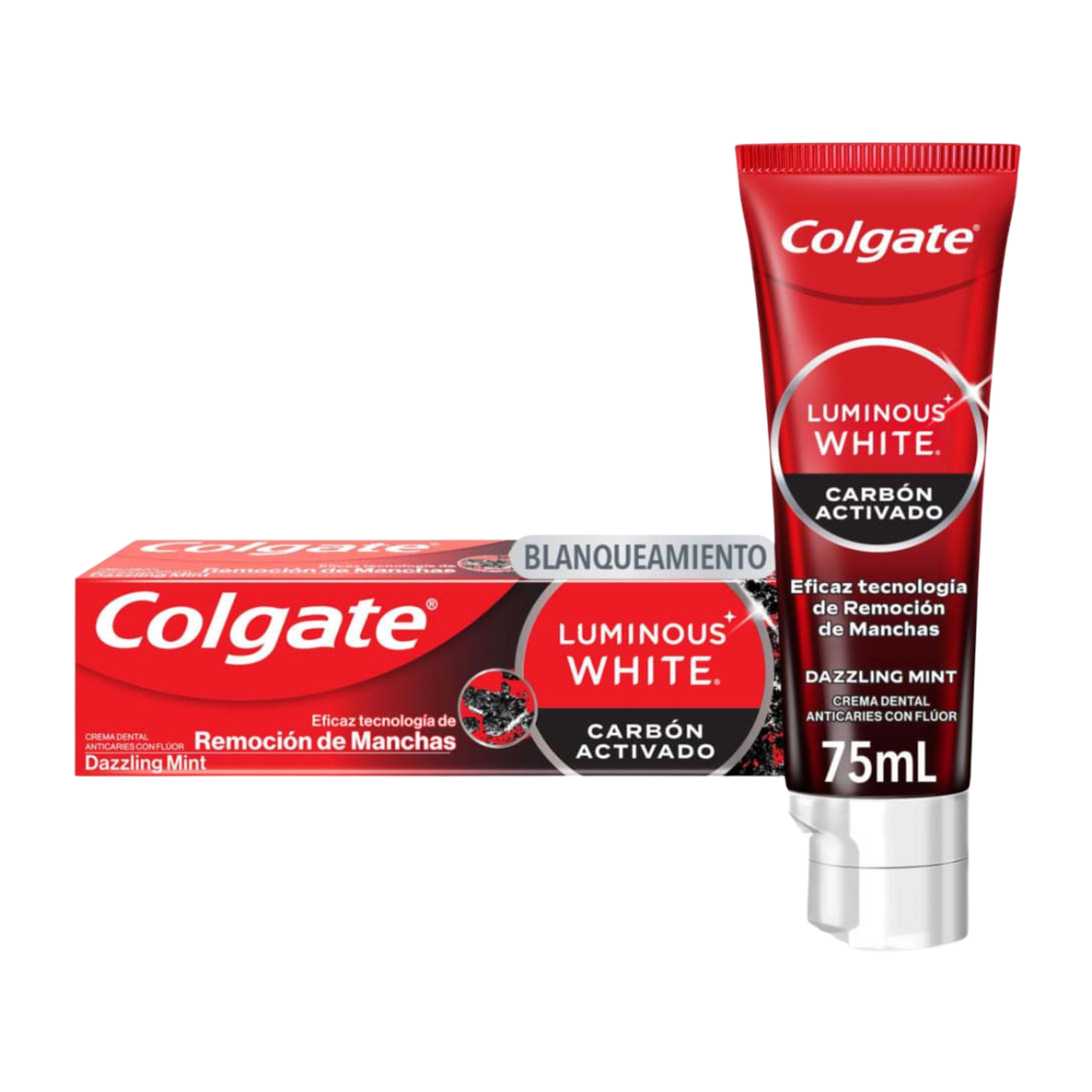 Pasta Dental Colgate Luminous White Carbon Activado 75ml