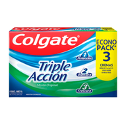 Pasta Dental Colgate Triple Acción Tripack 75ml