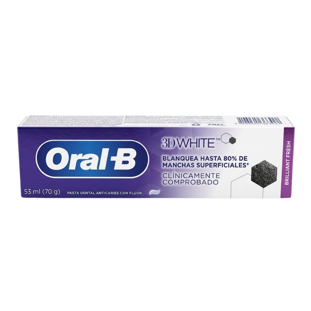 Pasta Dental Oral B 3D White Brilliant Fresh 53ml-70gr