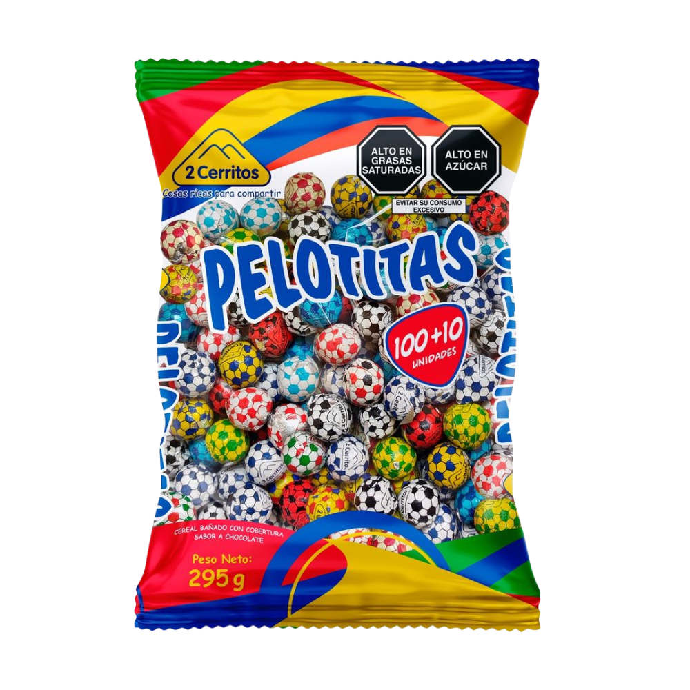 Pelotitas de Chocolate 2 Cerritos Bolsa 295gr 110un.