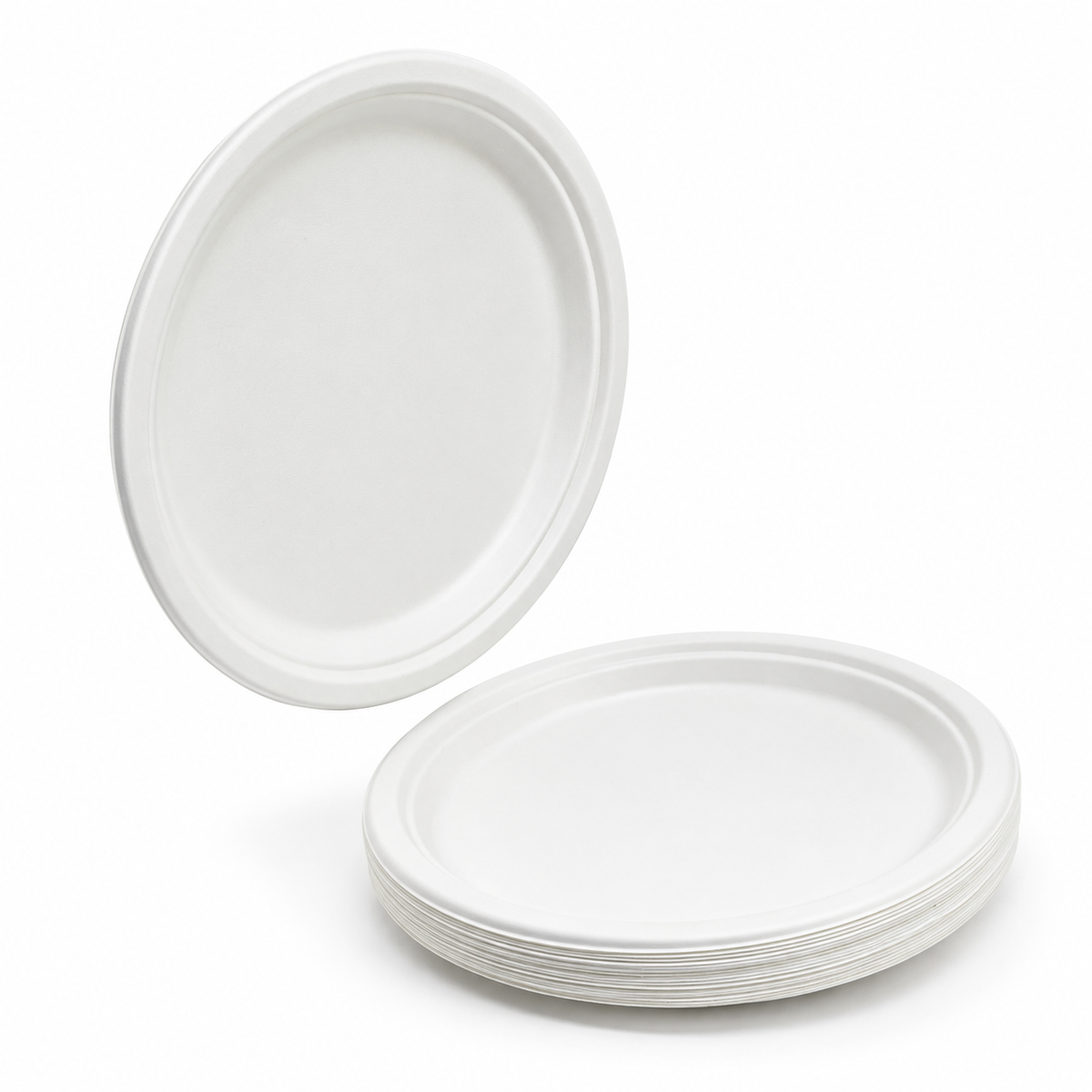 Plato Biodegradable 10" 26cm Darnel Naturals Bagazo de Caña Paquete x 20 un.