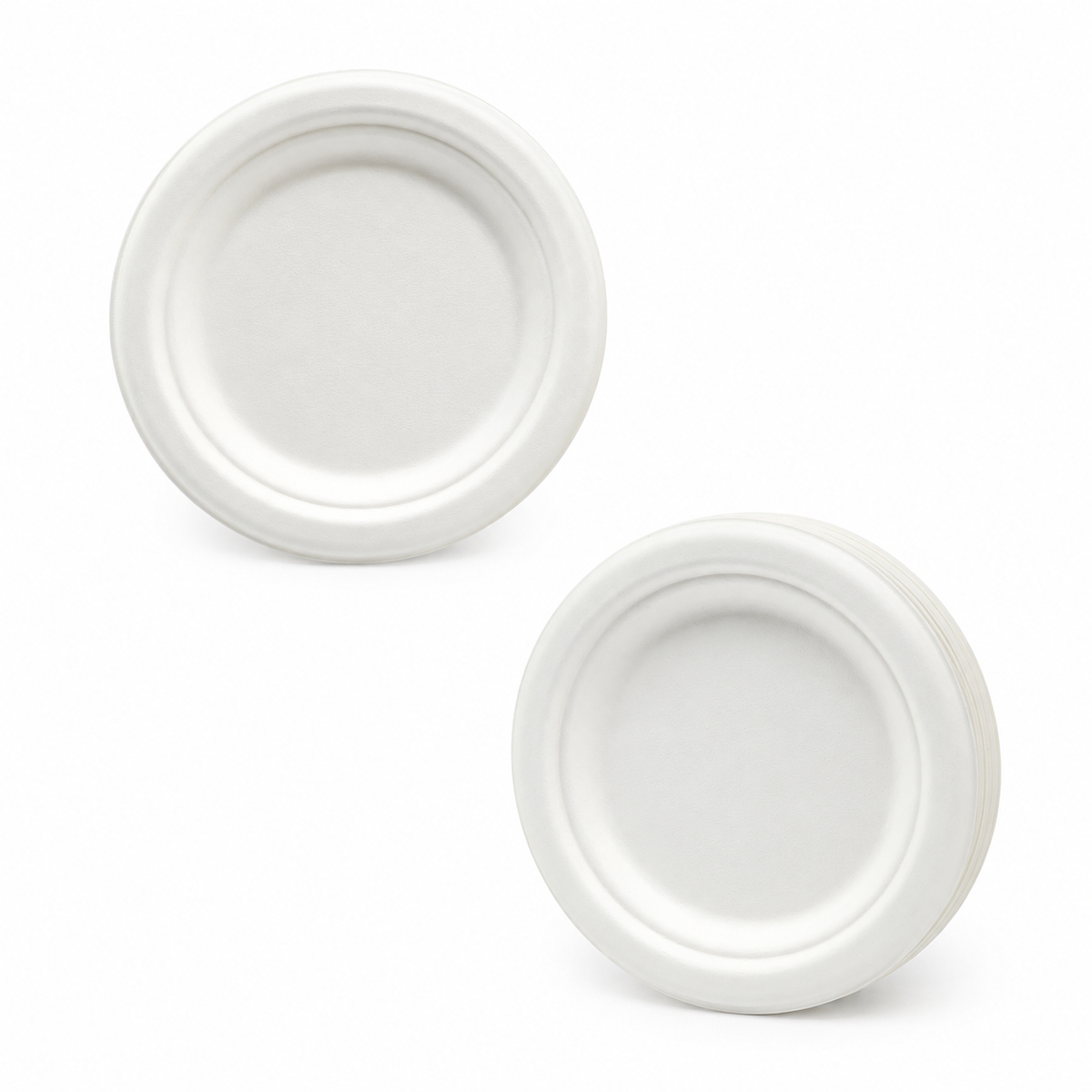 Plato Biodegradable 6" 15cm Darnel Naturals Bagazo de Caña Paquete x 20 un.