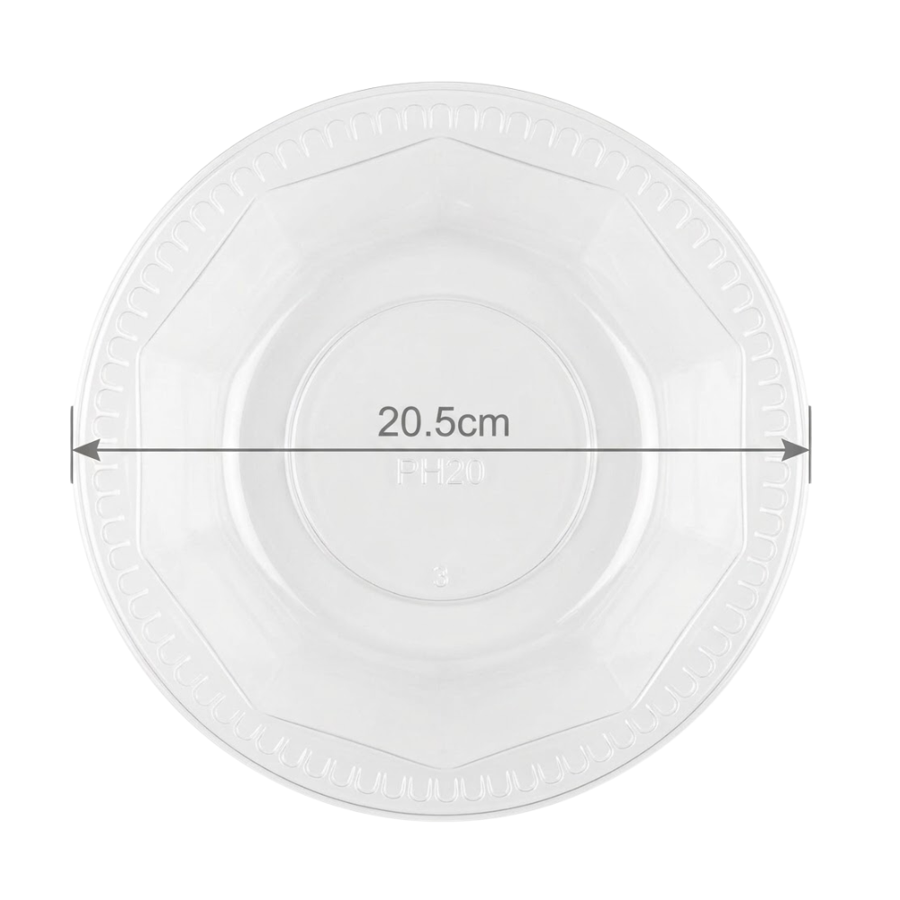 Plato Descartable Pamolsa Hondo Sopero Fiesta Blanco 20 Paquete 25un.