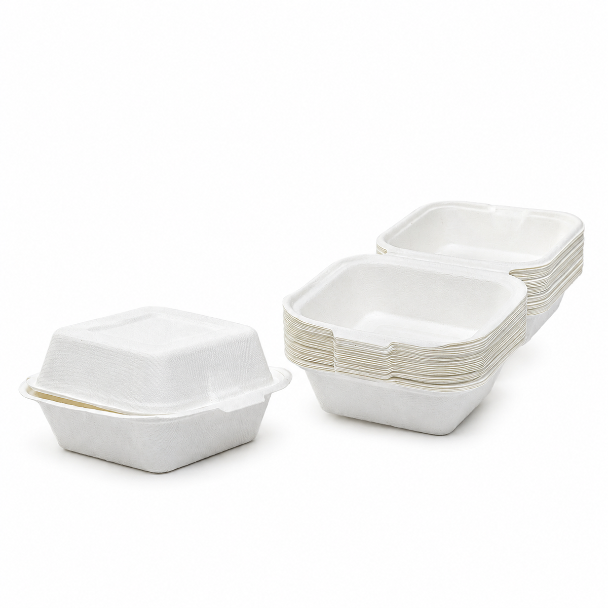 Portacomida CT4 Bagazo de Caña Darnel Naturals ml Paquete x 25 uni.
