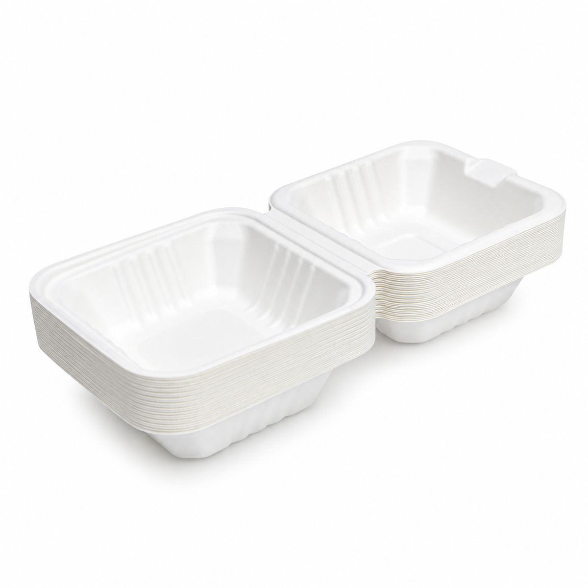 Portacomida Ct6 Biodegradable Fibra Riacorp Paquete x 25 un.