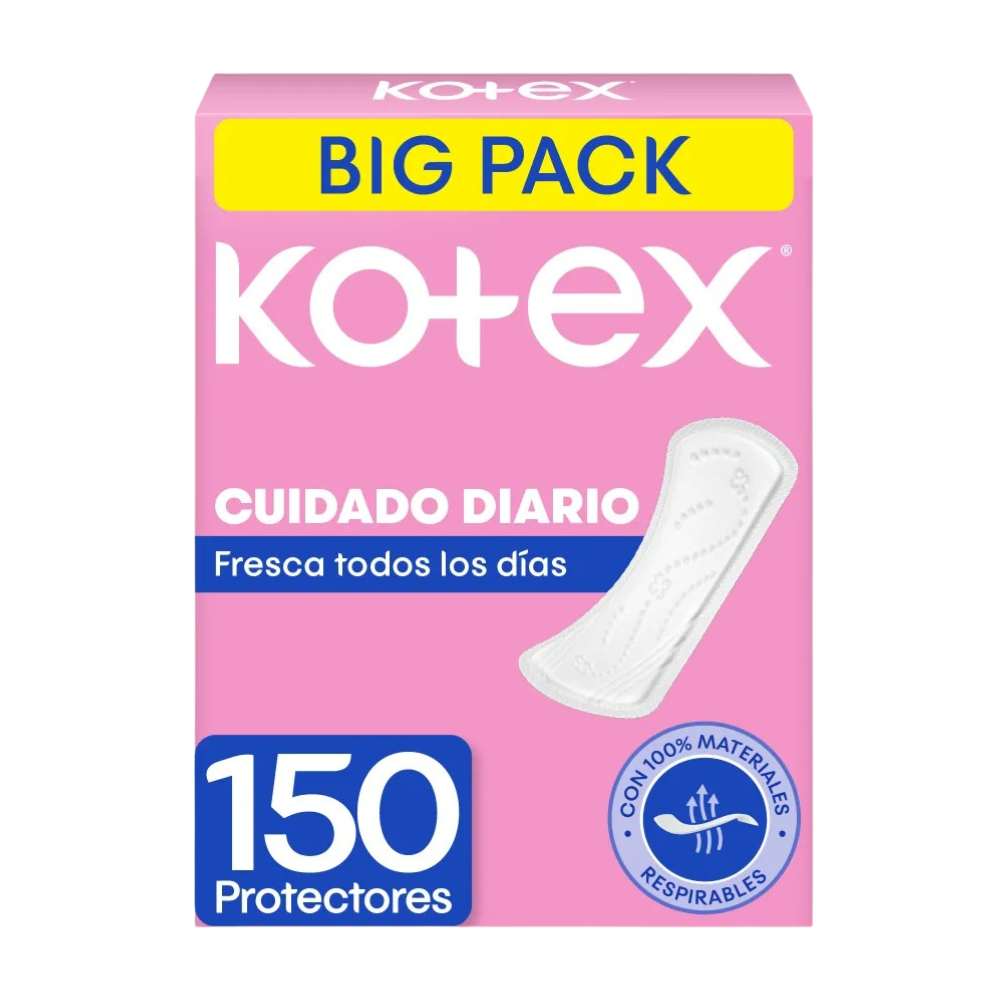 Protectores Diarios Kotex Normal Paquete 150un