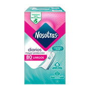 Protectores Diarios Nosotras Largos Mayor Protección 80un