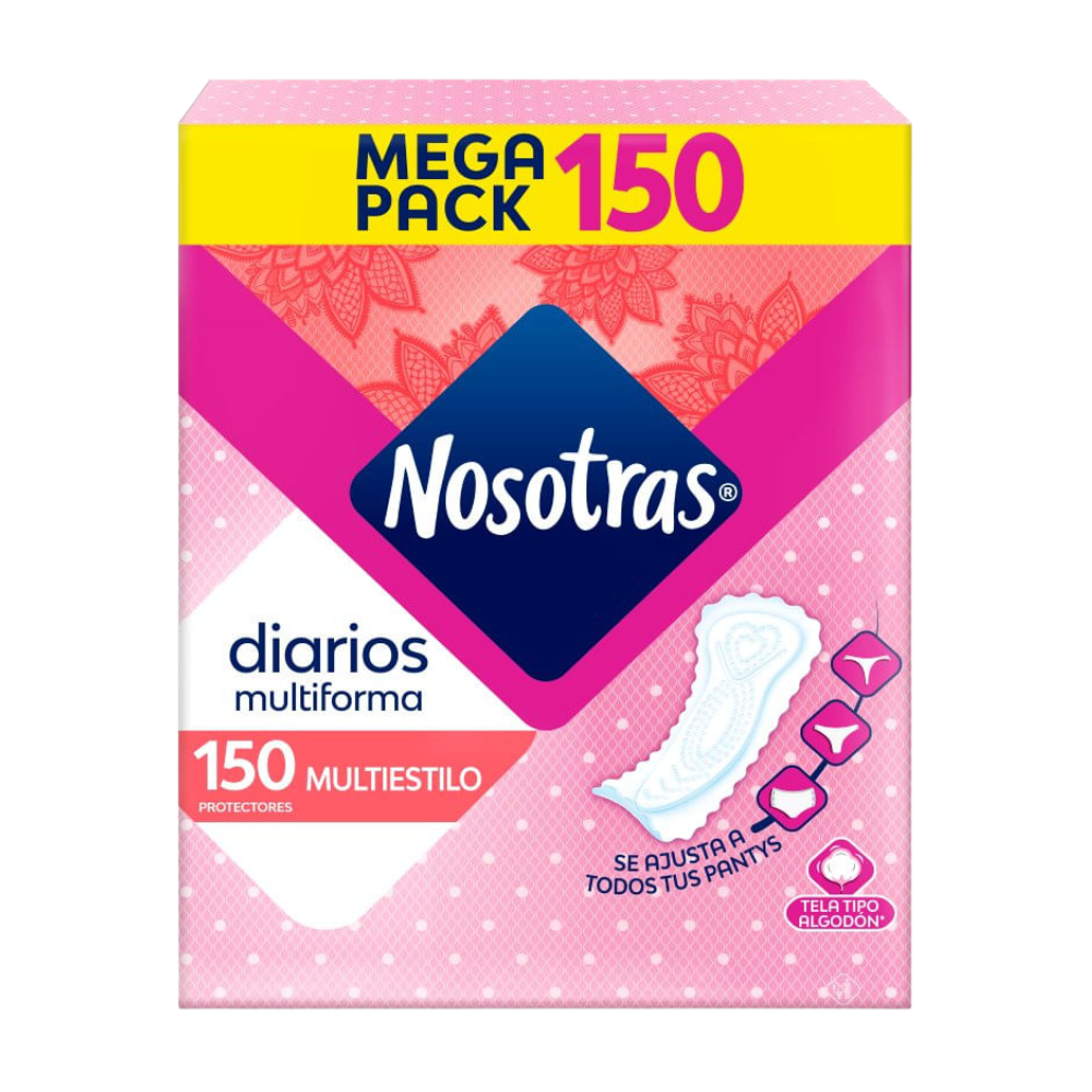 Protectores Diarios Nosotras Multiestilo 150un