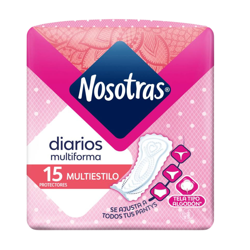 Protectores Diarios Nosotras Multiestilo 15un