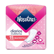 Protectores Diarios Nosotras Multiestilo 15un