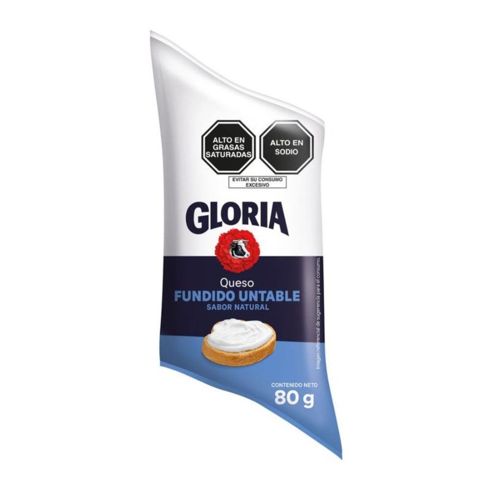 Queso Fundido Untable Gloria Sabor Natural 80gr