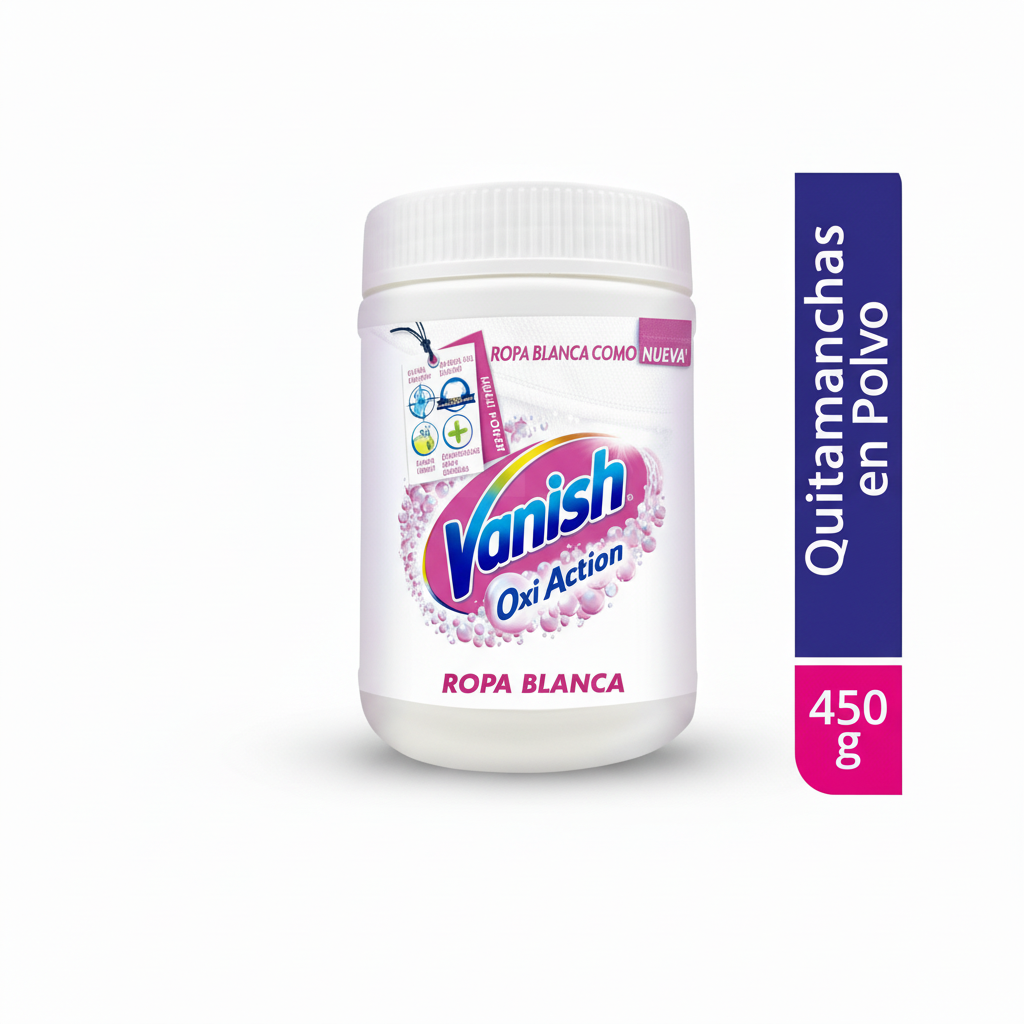 Quitamanchas Vanish en Polvo Ropa Blanca Frasco 450gr