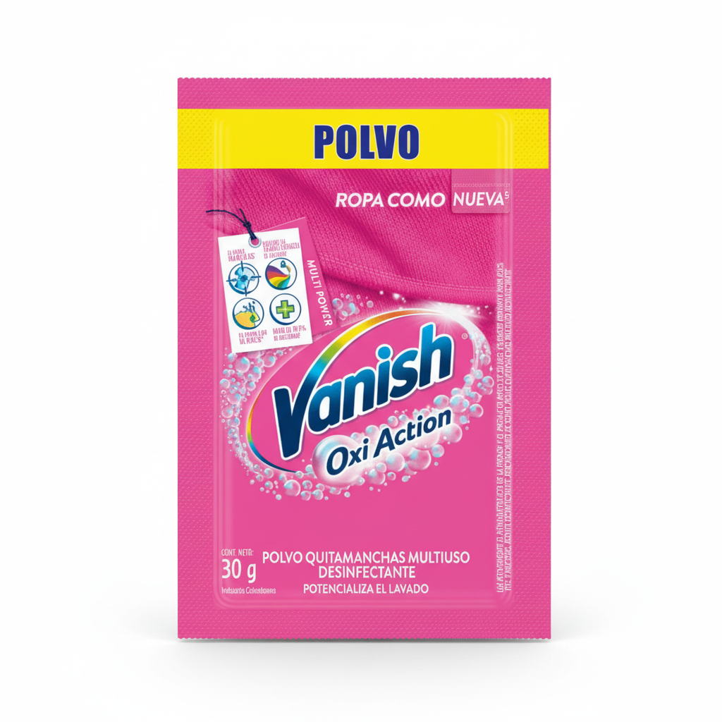 Quitamanchas Vanish en Polvo Ropa Color 30gr