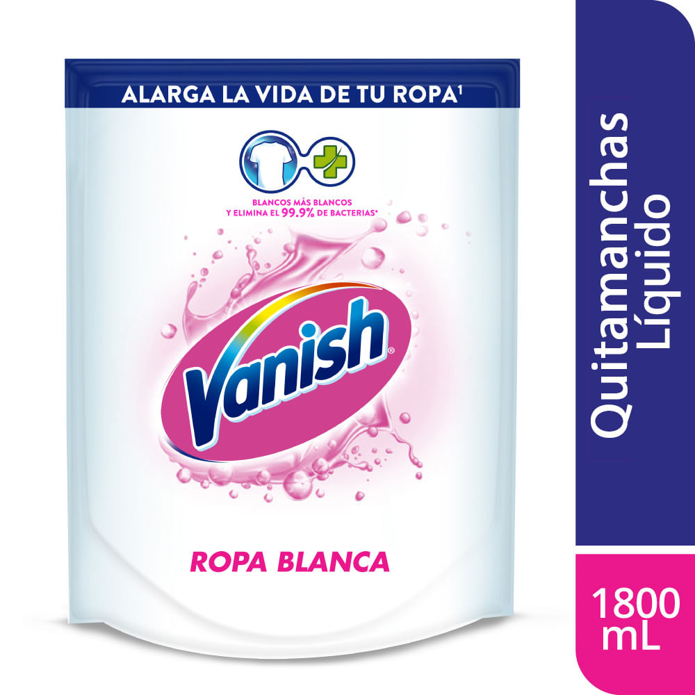 Quitamanchas en Gel Vanish Ropa Blanca Doypack 1.800ml