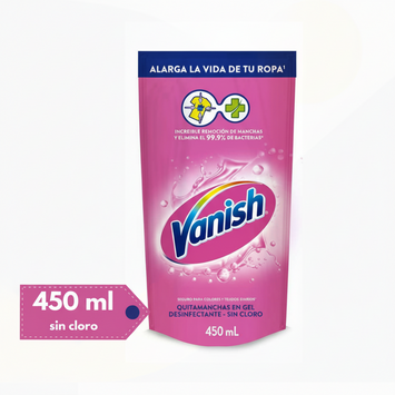 Quitamanchas en Gel Vanish Ropa color Doypack 450 ml