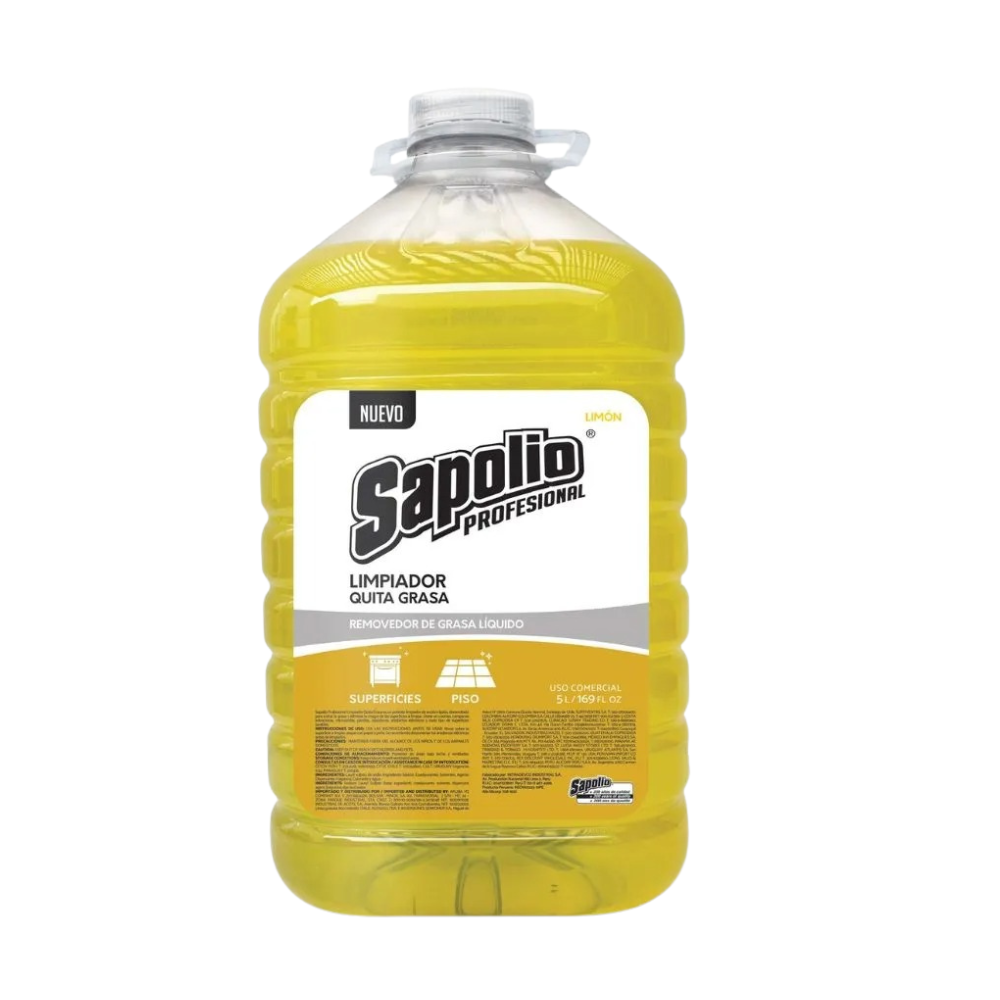 Saca grasa Sapolio Aroma Limón Botella 5Lt