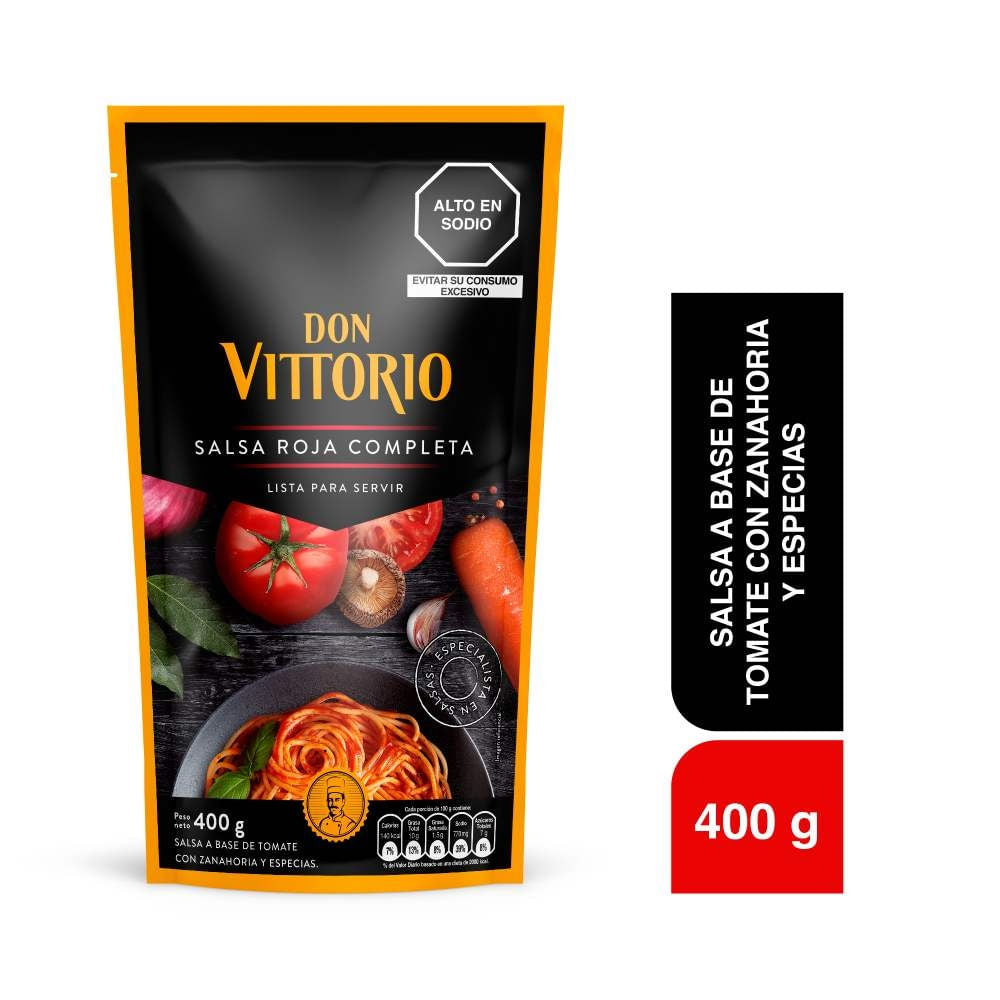Salsa Roja Completa Don Vittorio  Doyapck 400gr
