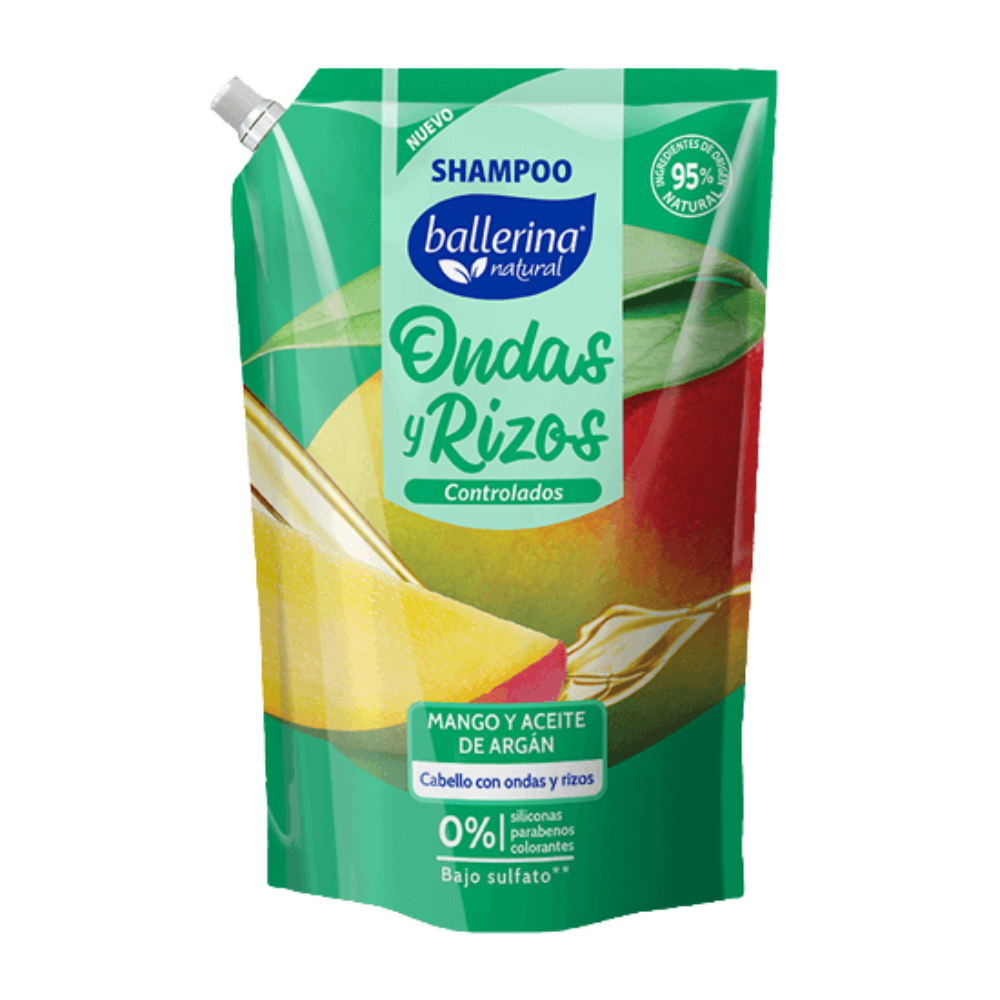 Shampoo Ballerina Ondas & Rizos Doypack 750ml
