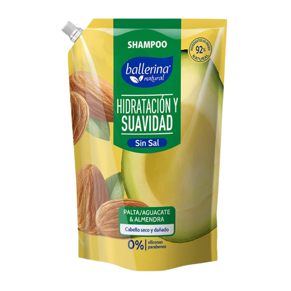 Shampoo Ballerina Palta y Almendra Doypack 750ml