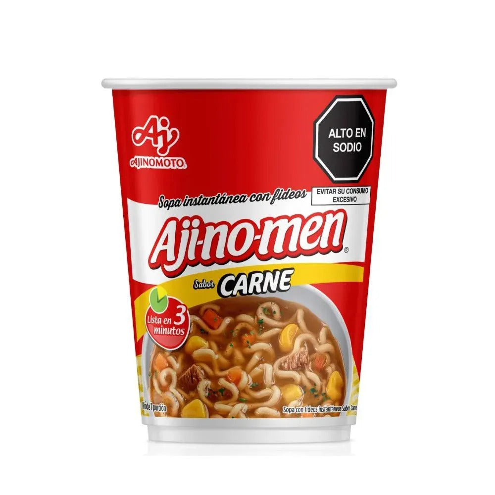 Sopa Instantánea Ajinomen Sabor a Carne Vaso 51g