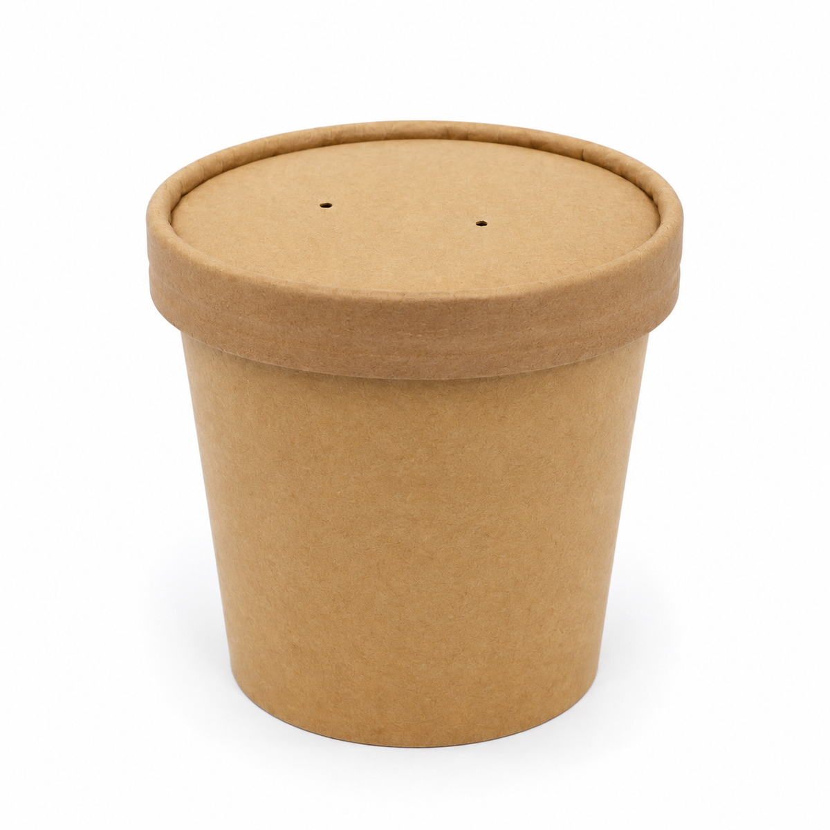 Sopero Bowl Kraft 8 oz con Tapa de Carton Paquete x 25 un.