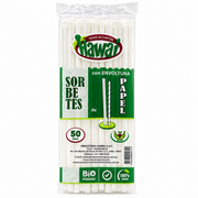 Sorbete Compostable Biodegradable Flex Hawai con Envoltura paquete x 50 un.
