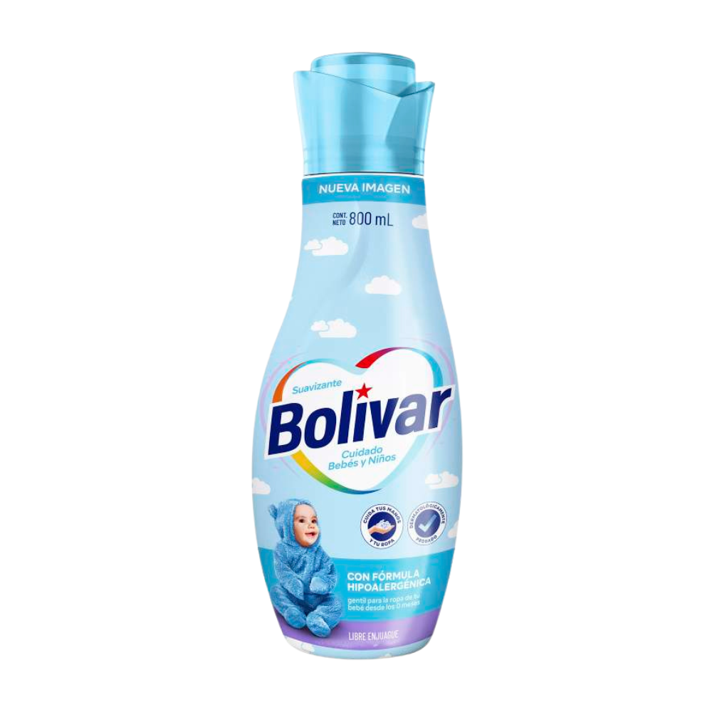 Suavizante Bolivar Cuidado Total Bebes Y Niños Frasco 800ml
