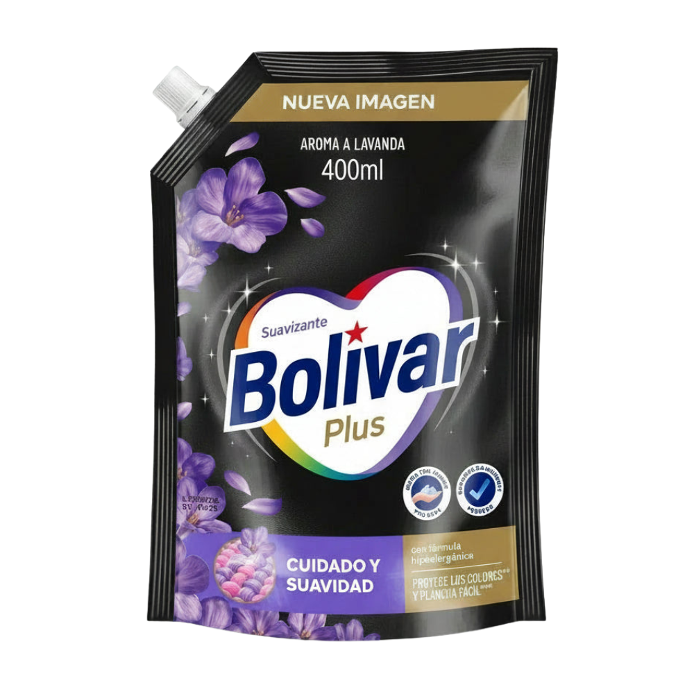 Suavizante Bolivar Plus Aroma Lavanda Doypack 400ml