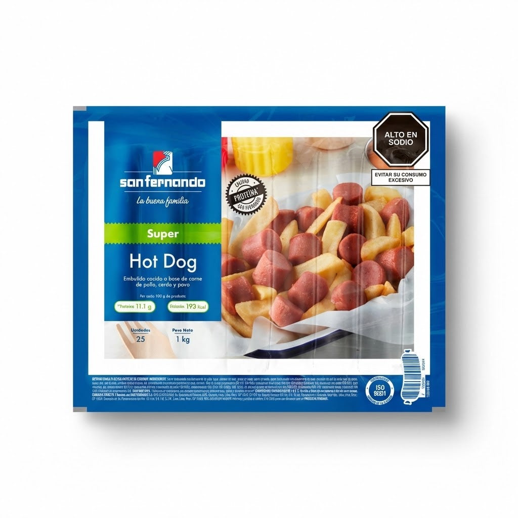 Super Hot Dog San Fernando 25und 1kgr
