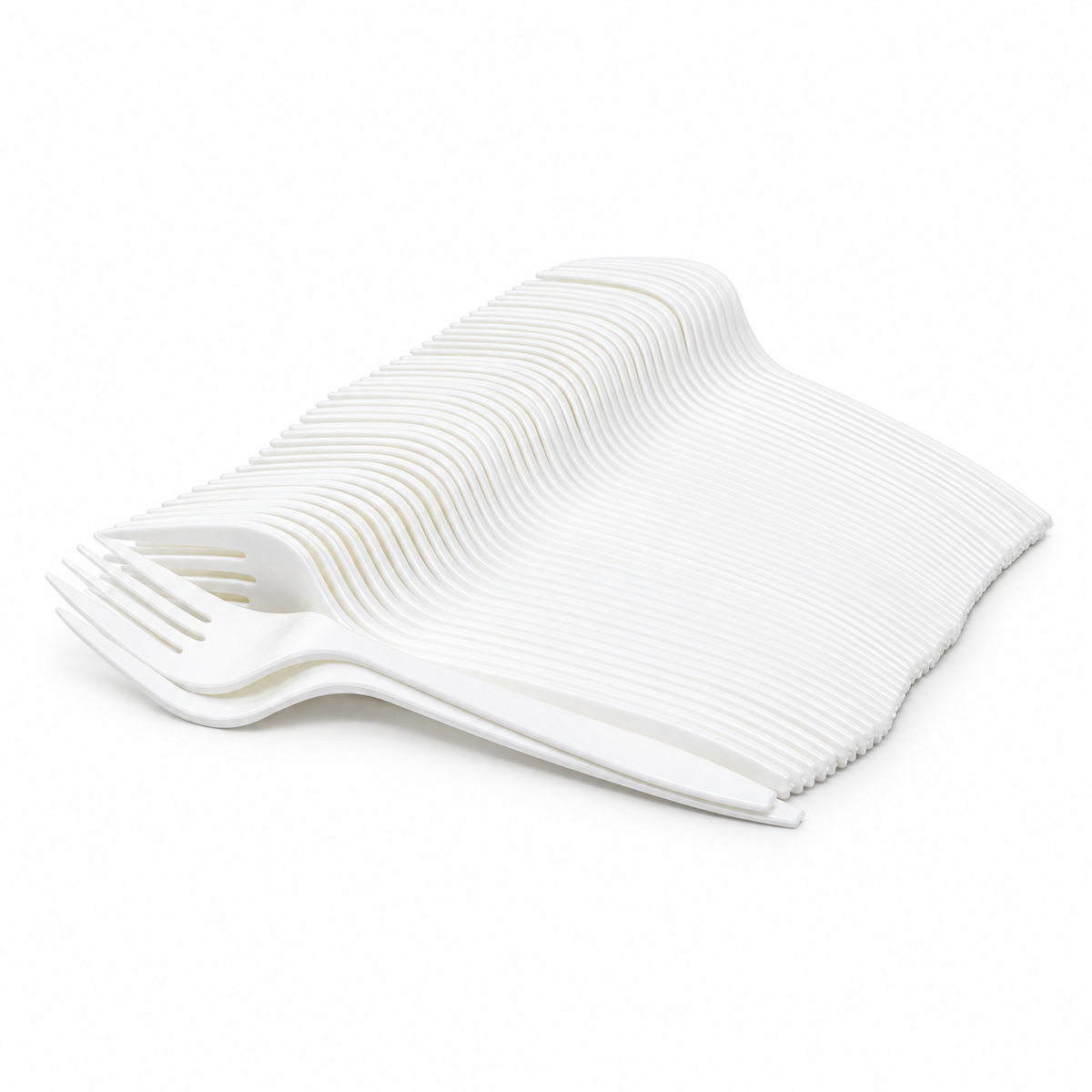 Tenedor Biodegradables Almidón de Maíz Compostables 16 cm Paquete x 50 un.