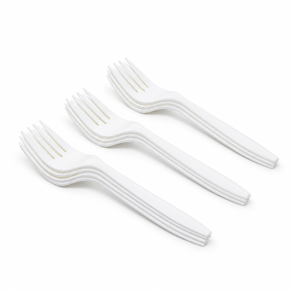Tenedor Biodegradables Almidón de Maíz Compostables 16 cm Paquete x 50 un.