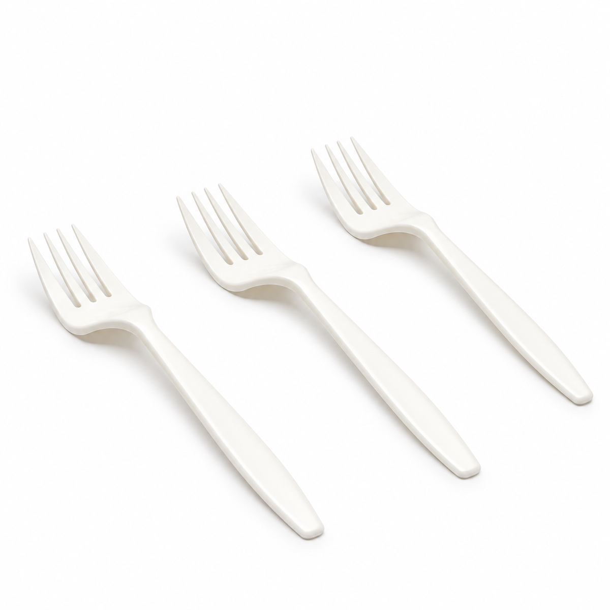 Tenedor Biodegradables Almidón de Maíz Compostables 16 cm Paquete x 50 un.