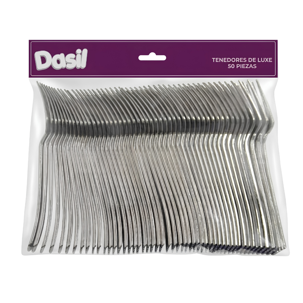 Tenedor Dasil Plástico Paquete 50 un.