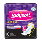 Toallas Higiénicas Ladysoft Nocturna Maxi Pro Paquete 10un