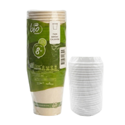Vaso Bio Form Pamolsa 8 oz con Tapa Paquete 25un.