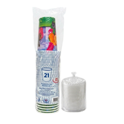 Vaso Fruta con Tapa Europea 21 oz sin Cañita Paquete 25un.
