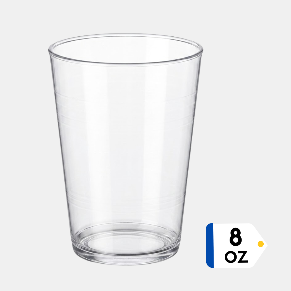 Vaso La Europea Acrílico 8 oz Paquete 25un.