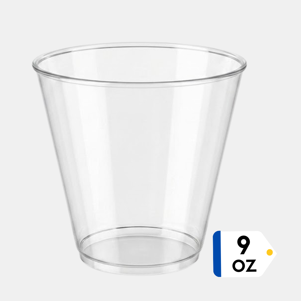 Vaso La Europea Acrílico 9 oz Paquete 25un.