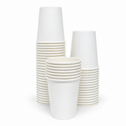 Vaso Polipapel Blanco 8 oz sin Tapa Paquete x 50 un.