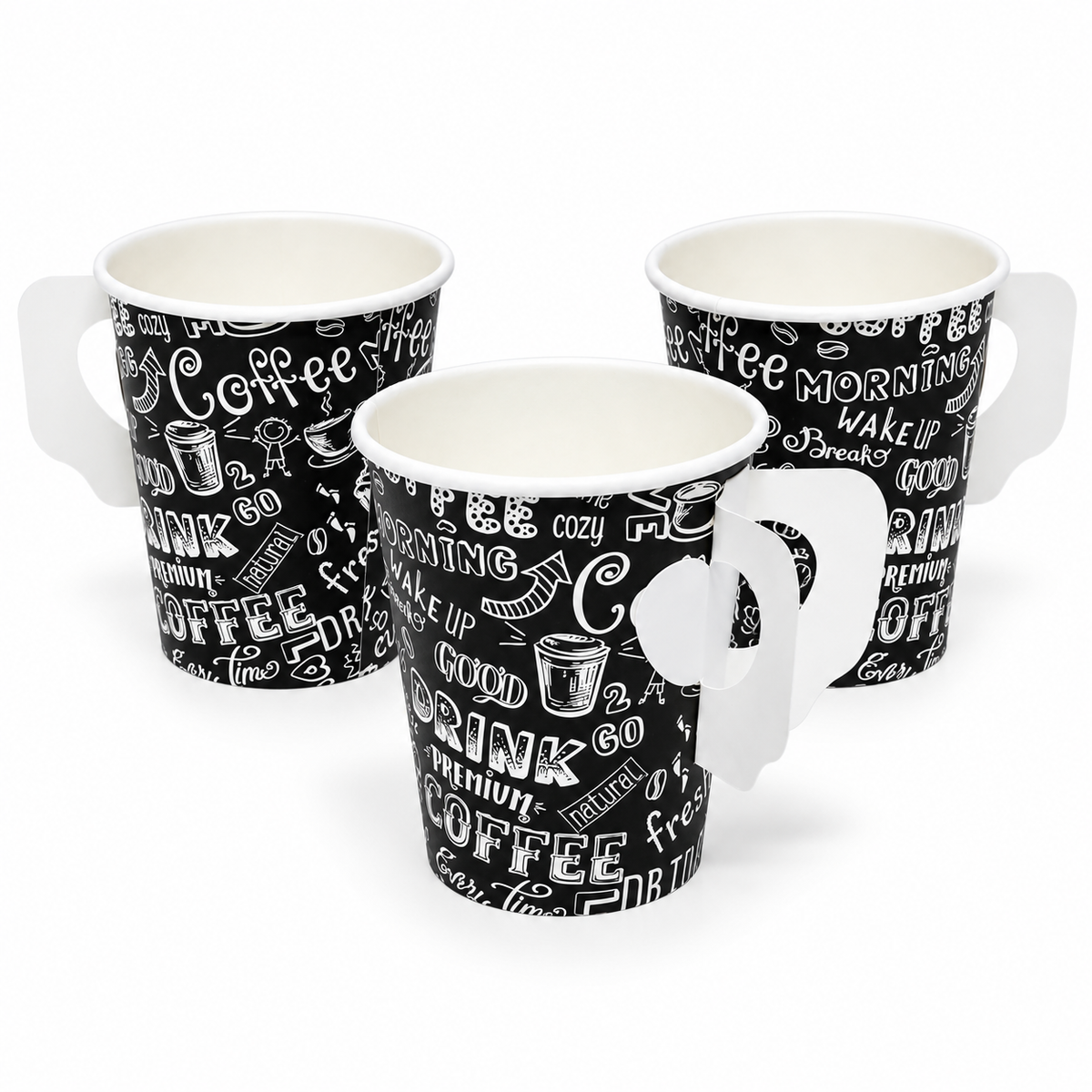 Vaso Polipapel Con Asa Inecoware 8 oz Paquete 50un.