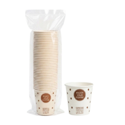Vaso Polipapel Con diseño 6 oz Enjoy Your Coffee sin Tapa Paquete 50un.