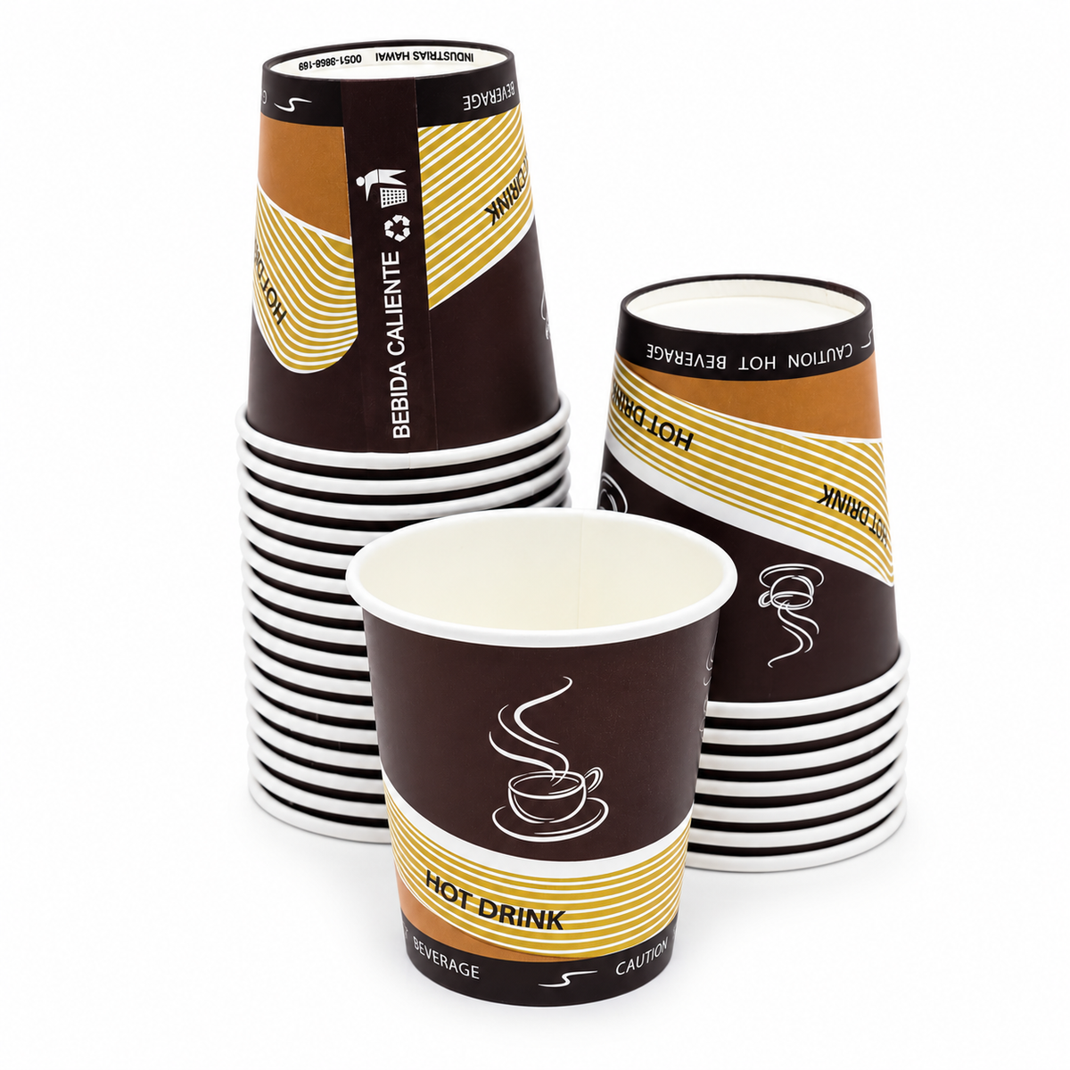 Vaso Polipapel Europea Hot Drink 10 oz con Tapa Paquete 25un.
