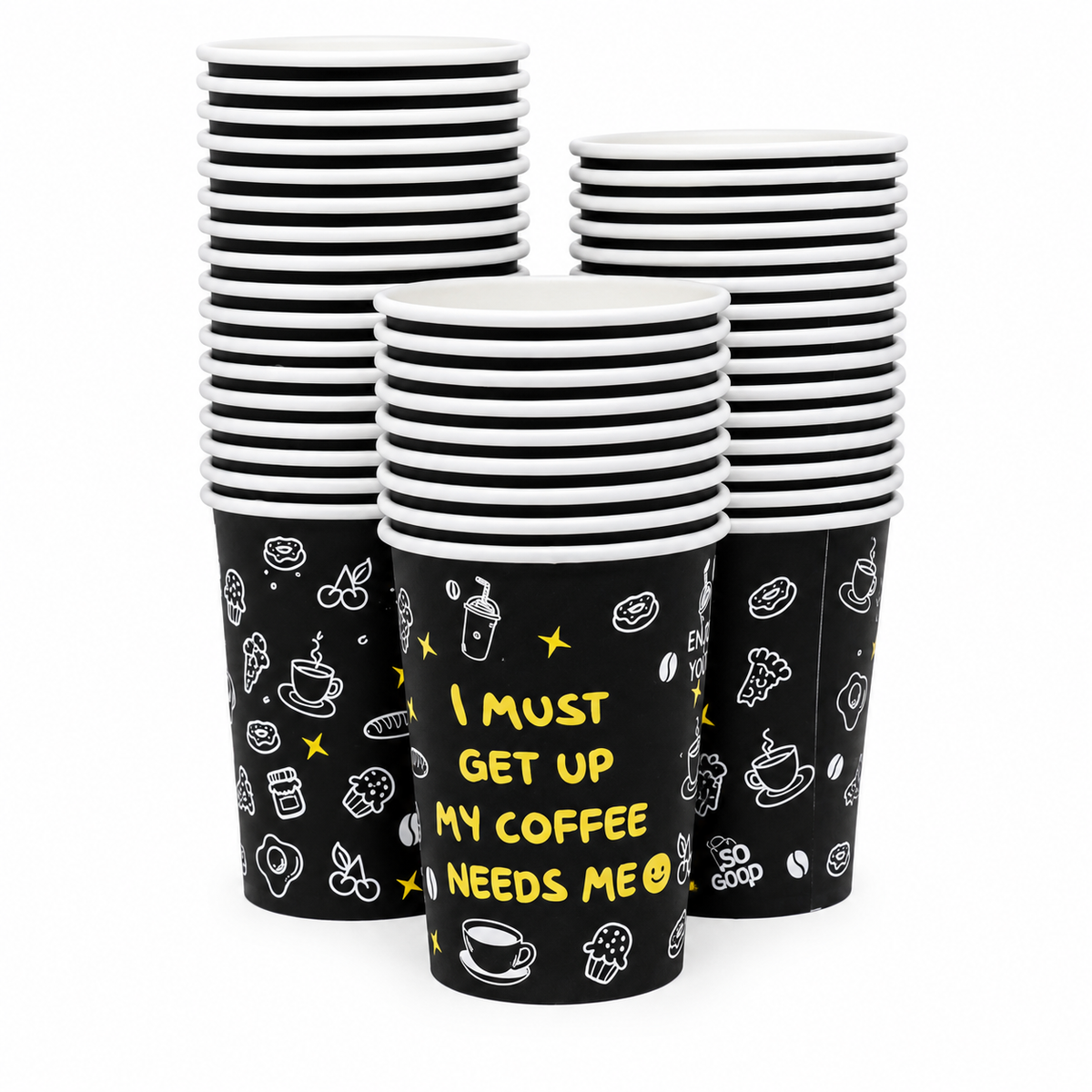 Vaso Polipapel Get up Tevian 8 oz Paquete 50un.