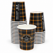 Vaso de Polipapel Negro 8 oz Paquete X 25 un.